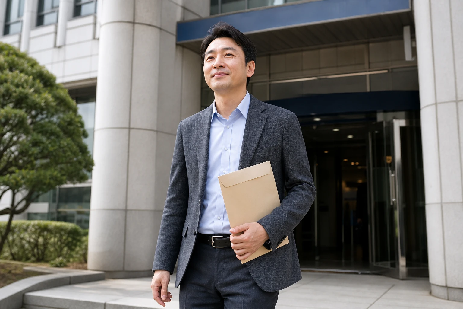 개인회생 인가 후 대출 관련 서류를 확인하는 모습